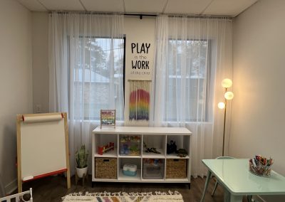 IMG_0926 The Woodlands Texas Play Therapy Room at The Woodlands Location, Easel and Shelf with Toys